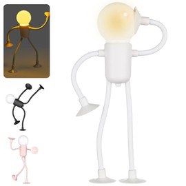 YOUYIKE Changeable Shape Funny Sportsman Night Light, Funny Sportsman Night Light, Suction Cup Bendable Desk Lamp, Mini Bedroom Children's Room Decoration Boys Girls