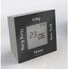 NexTime Turn4Time Table Clock, Metal, Black, 7.4 x 4 x