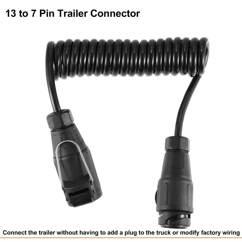 X AUTOHAUX 13 to 7 Pin Trailer Connector Trailer Adapter