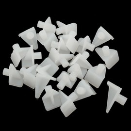 ZZLZX 24PCS Plastic Shelf Support Rack 5mm Shelf Bracket Transparent Glass Nail Activity Shelf Tow for Cabinet Furniture Bookshelf Shelf Wine Cabinet Display Cabinet