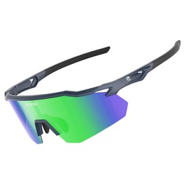 suoso Polarized Sports Sunglasses for Men: Women UV Protection youth Cycling Running Baseball Sun Glasses Softball Goggles - Green