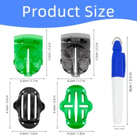 zavehony Golf Ball Line Drawing Marking Alignment Kits, Ball Marker, Golf Ball Marker, 4 Pieces Golf Alignment Tools and 4 Pieces Marker Pens, Golf Accessories, Golf Gifts for Golfers
