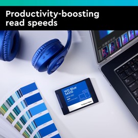 WD Blue SA510 250GB 2.5", SATA SSD, up to 555 MB/s, Includes Acronis True Image for Western Digital, Disk & Cloning Migration, Flexible backup & recovery, ransomware protection