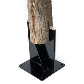 HANDYGO Wood Kindling Splitter - High Strength Structural Steel Firewood Splitter, Wood Splitter Wedge, for Small Wood Stove and Fireplace Manual Log Splitter, Black