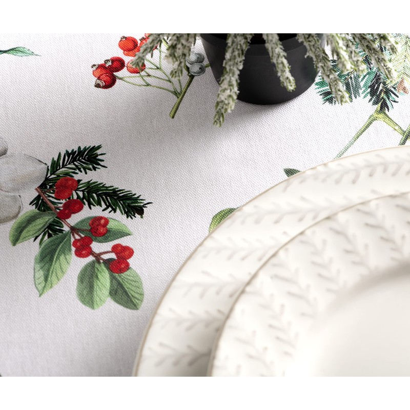 Maison d' Hermine Noel 100% Cotton Tablecloth for the Kitchen,