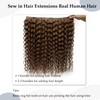 Sew in Hair Extensions Real Human Hair, Hand Tied Human