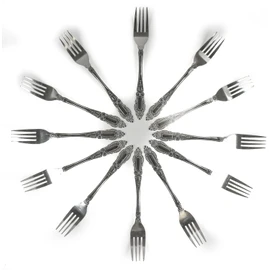 DecorRack 12pcs Dinner Forks, Stainless Steel, 7.5 inches, Flatware, Dishwasher Safe