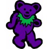 Square Deal Recordings & Supplies Small Purple Bear with Green