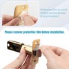 Gaurqiah Brushed Gold Door Handles, Privacy Door Lever, Heavy Duty