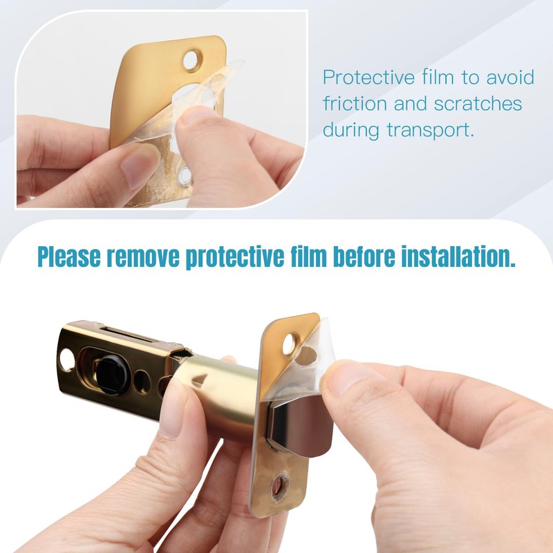 Gaurqiah Brushed Gold Door Handles, Privacy Door Lever, Heavy Duty