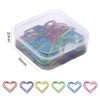 FSSTUD 50 Pcs Heart Shaped Paper Clips Small Office Paperclips