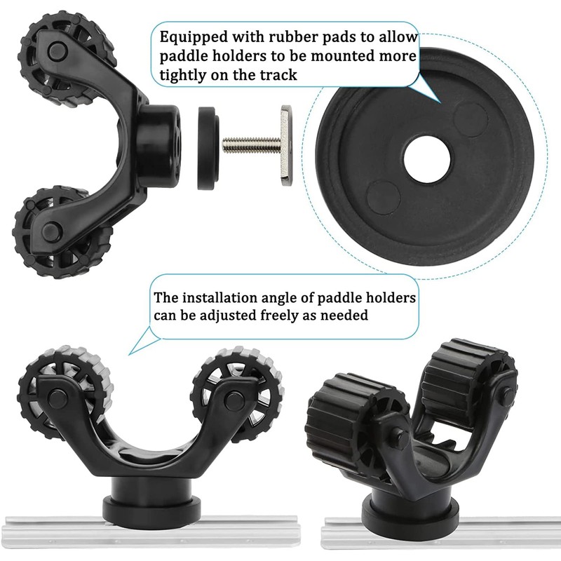 Atader Kayak Paddle Holder, Kayak Accessories Track Mount for Kayak