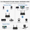 1Mii B03Pro Bluetooth 5.3 Transmitter Receiver for Home Stereo TV,