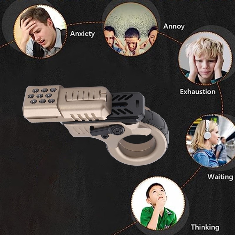 Fingertip Toy Gun Adult Fidgety Anxiety Sufferers Stress Relief Cool