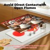 BSFHH Heat-Resistant Glass Stove Top Cover with Anti-Slip Rubber Coating