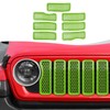 SQQP Front Grill Insert Mesh Grille Inserts Cover Kit 7Pcs