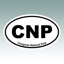 RDW Congaree National Park Oval Sticker - Die Cut - Decal - Euro CNP - Size: 5.00" x 3.00"