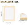 sourcing map Paper Making Screen Wooden Paper Making 4.7 x