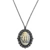 Victorian Vault Three Muses Cameo Steampunk Gothic Pendant Necklace on