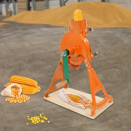 Hand Crank Corn Sheller - Manual Dry Corn Cob Thresher Peeler Zipper Stripper Planer Shucker for Corn Seeds Stripping Remover Tool for Home Use