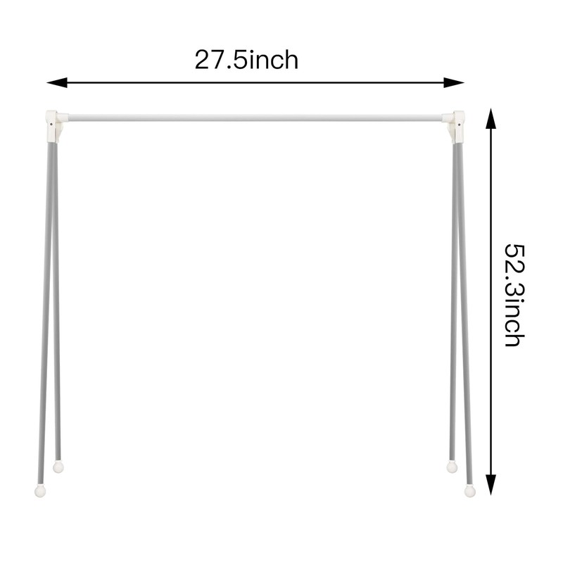 Foldable Telescopic Drying Rack, Adjustable Stainless Steel Clothes Hanger, Portable