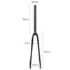 Lixada 25.4mm Ultralight Full Carbon Fiber Road Bicycle Fork 700C