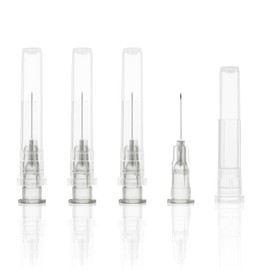 JIBENGAO 27G 1/2 Inch Needle (27g 13mm), 100Pcs Individually Wrapped Lab Needles