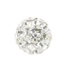 Studex Sensitive Large 8mm Clear Crystal Fireball Stainless Steel Stud