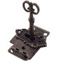 Shiwaki Furniture Lock Antique Red Bronze Cabinet Lock Old Lock