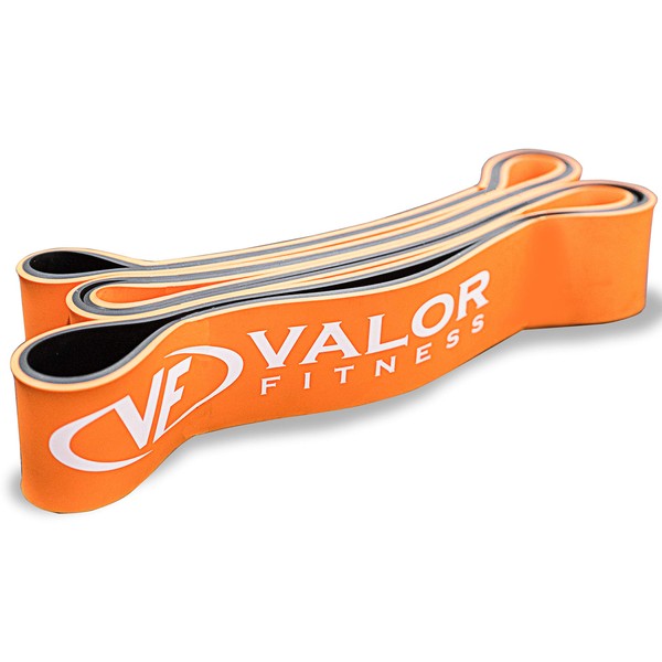Valor Fitness PRB-XL-Orange Resistance Band for Pull Ups, Bench Presses, Squats, Deadlifts, and More - Size XL