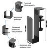 FAMKIT Side Shelf on Desk, 2 Pieces Laptop Holder Table