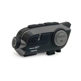 TEITO T-DRH-01 Dash Cam with Camera, 2K for Motorcycles, Equipped with WIFI, Adjustable Angle, Action Camera, Group Calls, Bluetooth 5.0, Waterproof, Helmet, Intercom, Touring