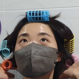 ( ) Large Bangs Curlers 5P Portable Hair Rollers DIY Bangs Perm Bangs Curlers / ( )앞머리 왕그루프 5P 휴대용헤어롤 셀프앞머리펌 앞머리그루프