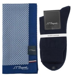 Dupont (신세계본점)26 S/S      순면 손수건   양말  2매세트   SE6SMA381001SBU001NY (Shinsegae Main Store) 26 S/S Cotton Handkerchief Socks 2-Piece Set SE6SMA381001SBU001NY