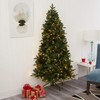 Nearly Natural 6ft. Grand Teton Spruce Flat Back Artificial Christmas