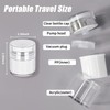 Lotion Dispenser Travel,Refillable Airless Pump Jar Empty for Liquid,50ML Vacuum