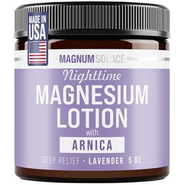 Nighttime Magnesium Lotion with Arnica – Soothing Relief & Relaxation, Highly Concentrated Magnesium for Muscles & Joints – Apply to Legs or Feet Befo