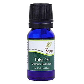 SVATV Tulsi/Holy Basil Essential Oil Therapeutic Grade Aromatherapy Oils Fragrance Oil for Diffuser Yoga Massage & DIY Personal Care 10 ml