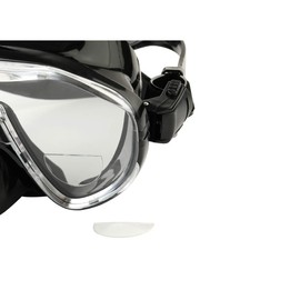 WENDA, 1 00 Stick On Bifocal Lenses Reader Magnifying Adhesive Reading Lens Sticker Diving Scuba Mask Swimming Goggles Glasses Magnifier Add Transparent, 0