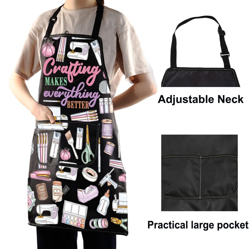 WZMPA Crafting Apron Crafting Maker Gift Crafting Makes Everything Better