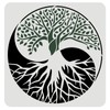 FINGERINSPIRE Tree of Life Pattern Stencils 30 x 30 cm