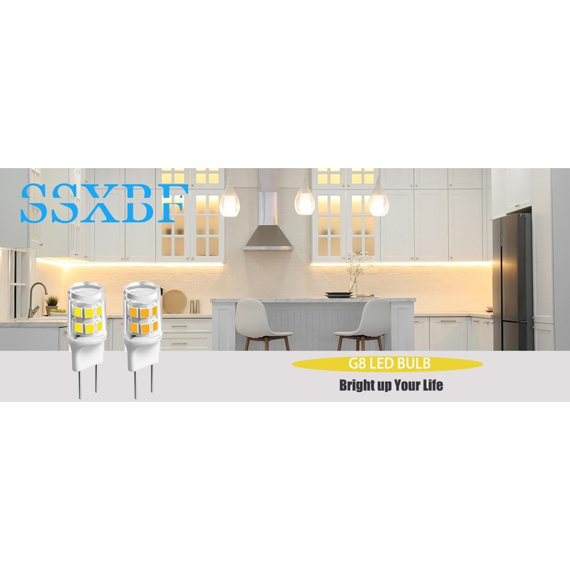 SSXBF G8 Led Bulb, 20-25W Halogen Equivalent 3W T4 Bulb,