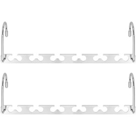 Metal Hangers Closet Space Saving Wardrobe Clothing Hanger, 2Pcs Closet Space Saving Hangers Metal Wardrobe Clothing Hangers,Space Saving Hanger Metal Cloth Hangers,Closet Space Saver Clothing Hangers