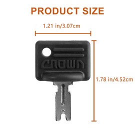 Unifizz 2 Pack Forklift Keys, Compatible with Hyster S30XL and More, Push Button, Black