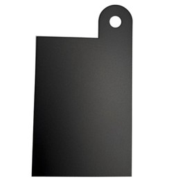 Motorcycle Inspection Sticker Board, 304 Stainless Steel, 3 x 4.25 inches, Black Coating