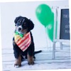 BESPORTBLE Dog Triangular Bandana Rainbow Stripe Pattern Pet Accessories for