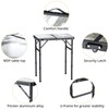 Anbte Folding Camping Table, 2ft Aluminum Small Folding Table 3