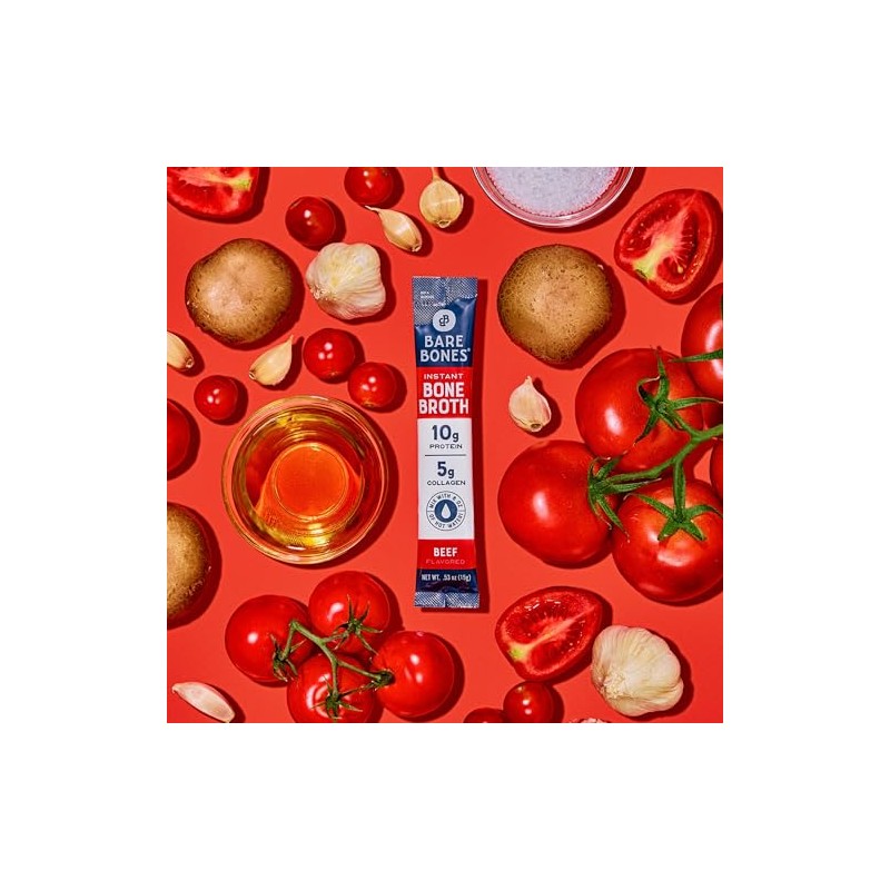 Bare Bones Keto Paleo Friendly Caldo de hueso instantneo en