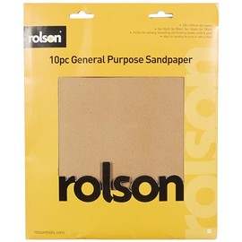 Rolson 24509 10 pc 230 x 280 mm Sandpaper Sheets