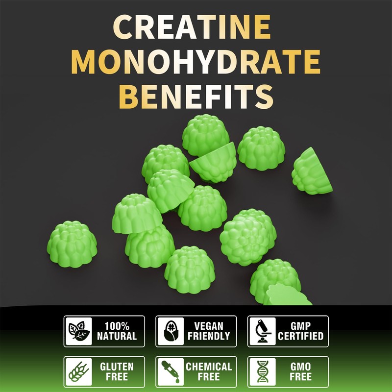 Nutravita NSF Certified Creatine Gummy - Creatine Monohydrate Gummies for